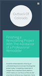 Mobile Screenshot of outbackofcolorado.com